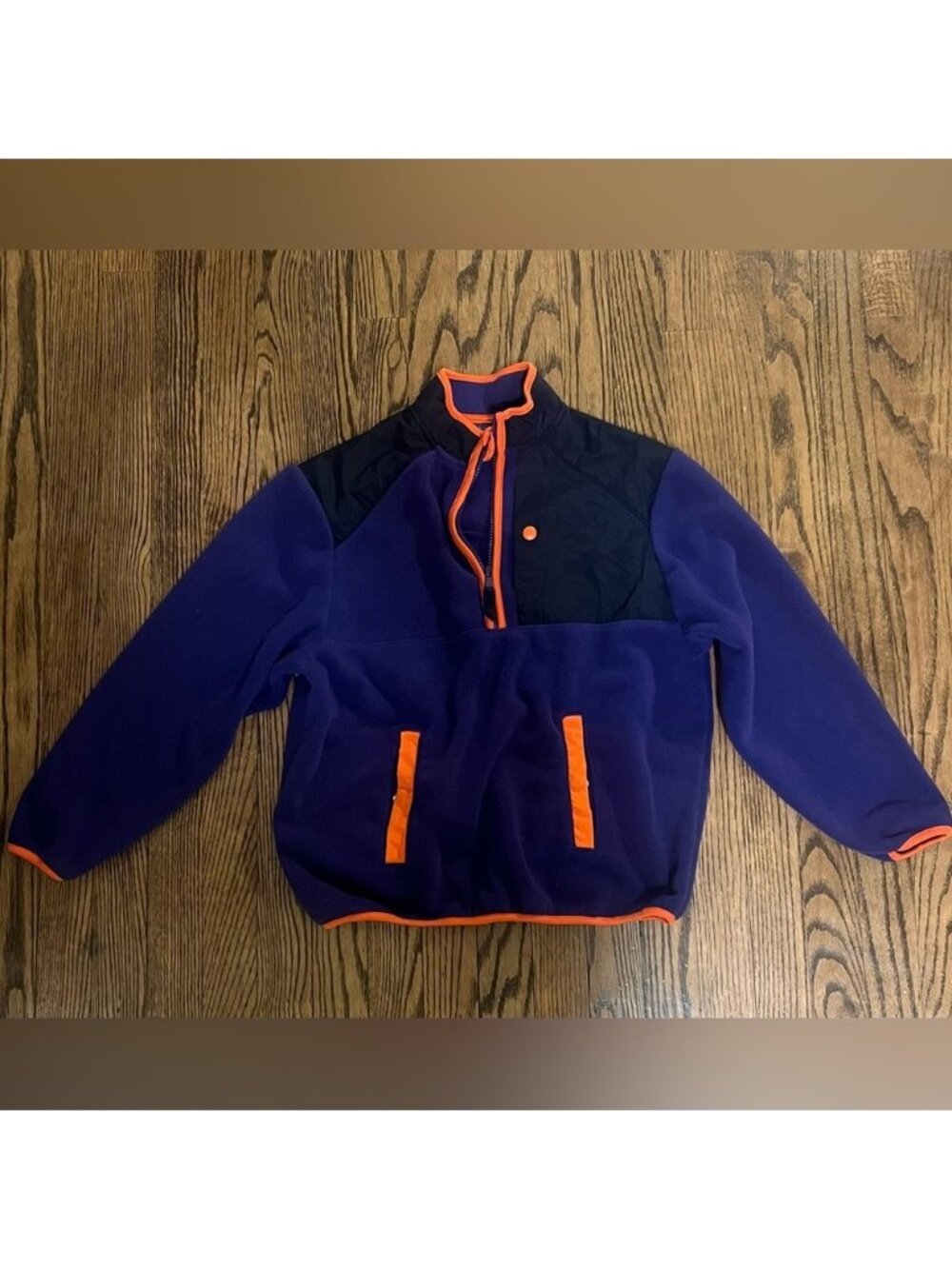 Kids Old Navy Purple and Orange Fleece Jacket